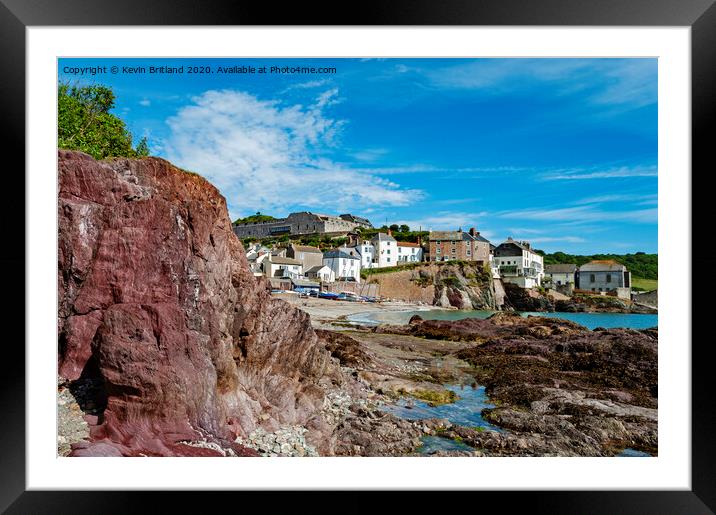 cawsand cornwall Framed Mounted Print by Kevin Britland