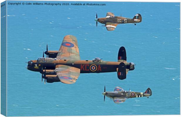 Battle of Britain Memorial Flight Eastbourne  3 Canvas Print by Colin Williams Photography