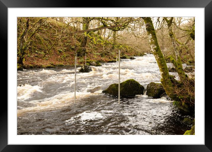 White Water Rapids Framed Mounted Print by chris hyde