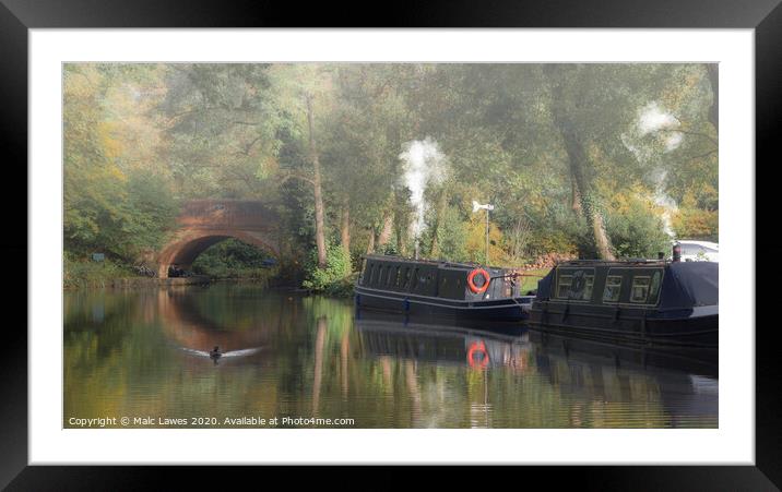Life on the Canal  Framed Mounted Print by Malc Lawes