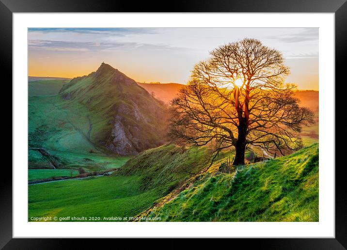 Sunrise at Chrome Hill Framed Mounted Print by geoff shoults