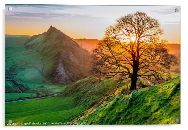 Sunrise at Chrome Hill Acrylic by geoff shoults