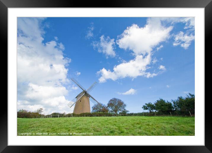 Bembridge Windmill Isle of Wight Framed Mounted Print by Allan Bell