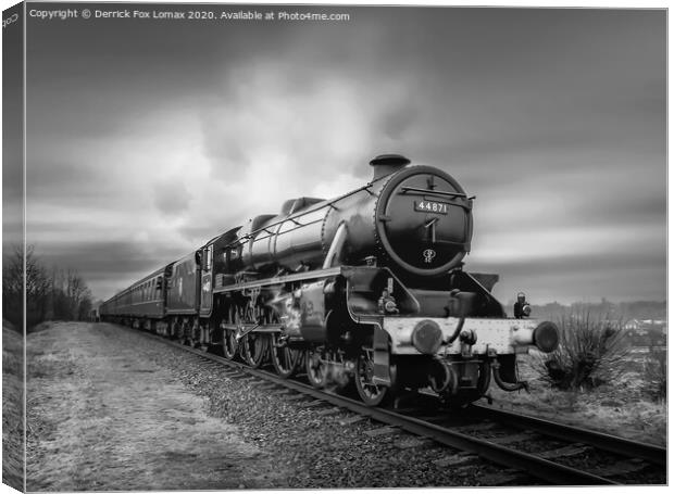 44871 At East Lancs Railway Canvas Print by Derrick Fox Lomax