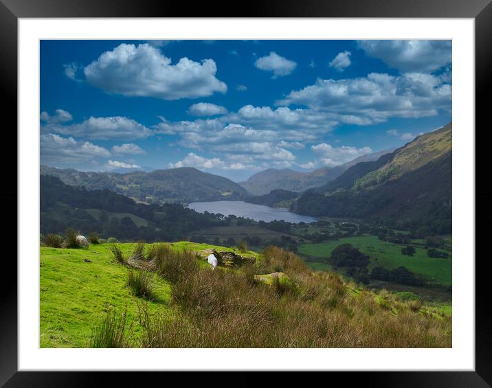 Welsh Hills Framed Mounted Print by Hectar Alun Media
