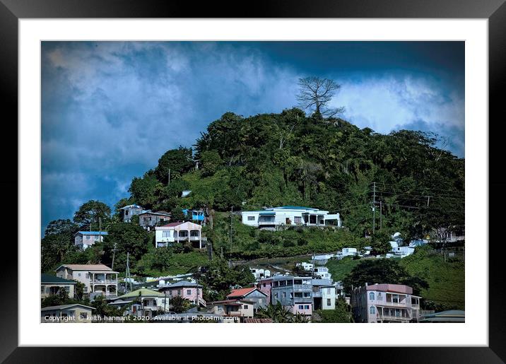 the island  of Grenada  Framed Mounted Print by keith hannant