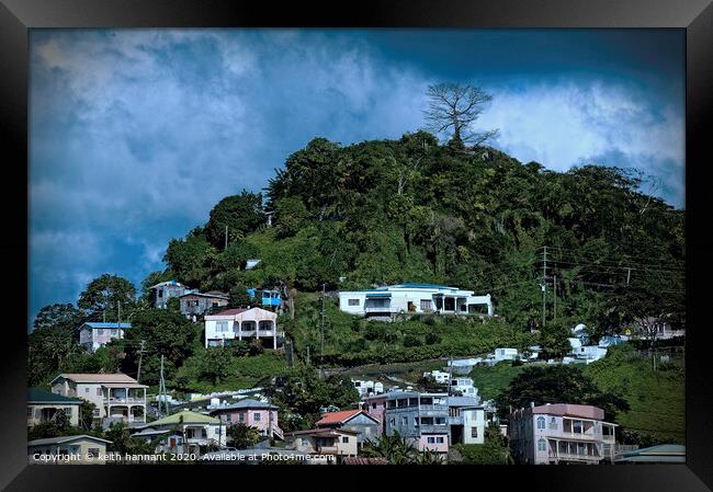 the island  of Grenada  Framed Print by keith hannant