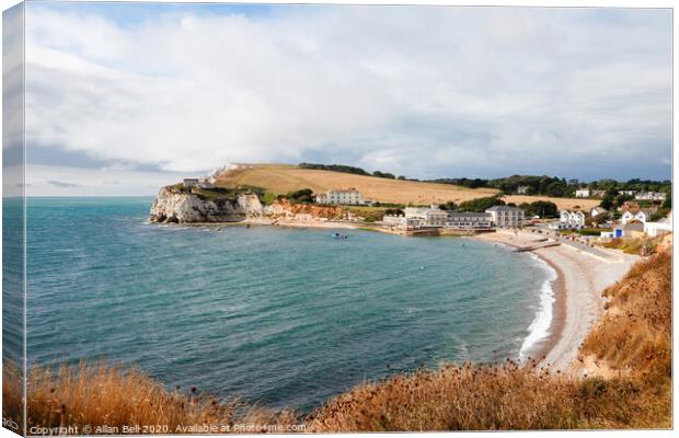 Freshwater Bay Isle of Wight Canvas Print by Allan Bell
