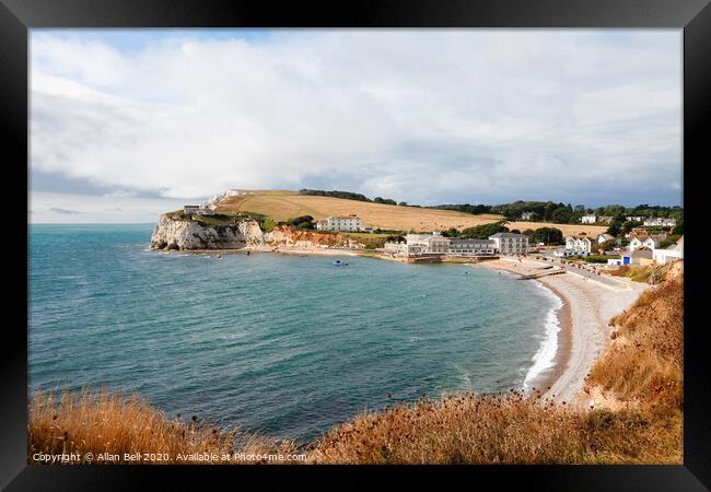 Freshwater Bay Isle of Wight Framed Print by Allan Bell