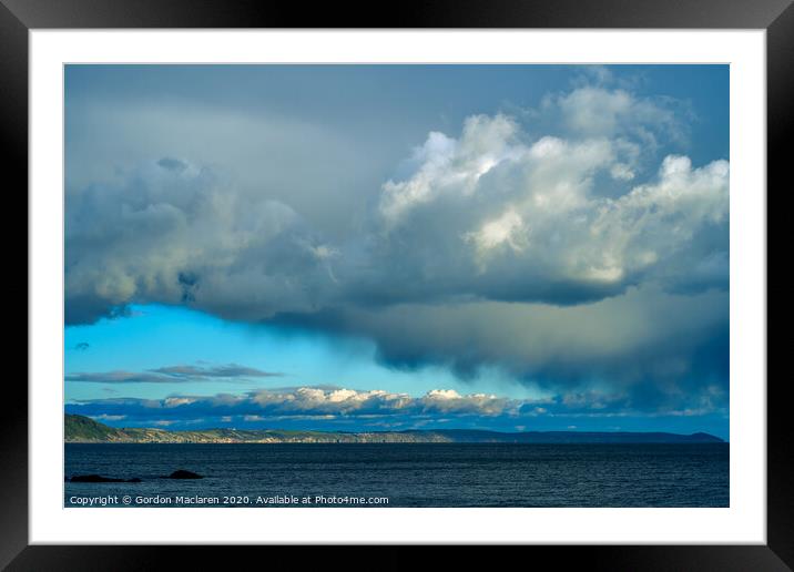 Cloud formation over Whitsand Bay, Looe, Cornwall Framed Mounted Print by Gordon Maclaren