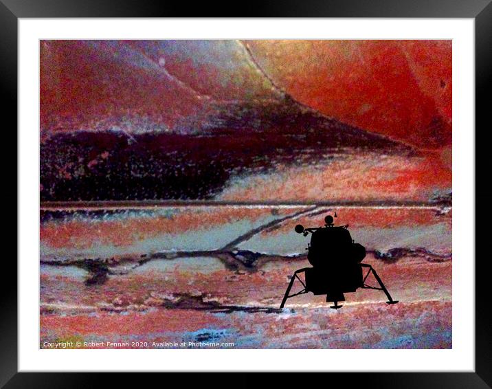 Lost On Mars Framed Mounted Print by Robert Fennah