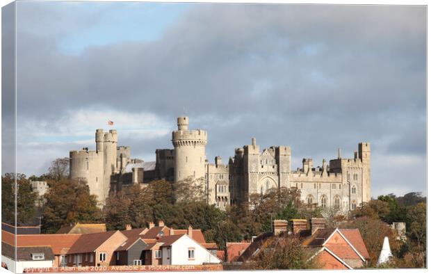 Arundel castle south elevation Canvas Print by Allan Bell