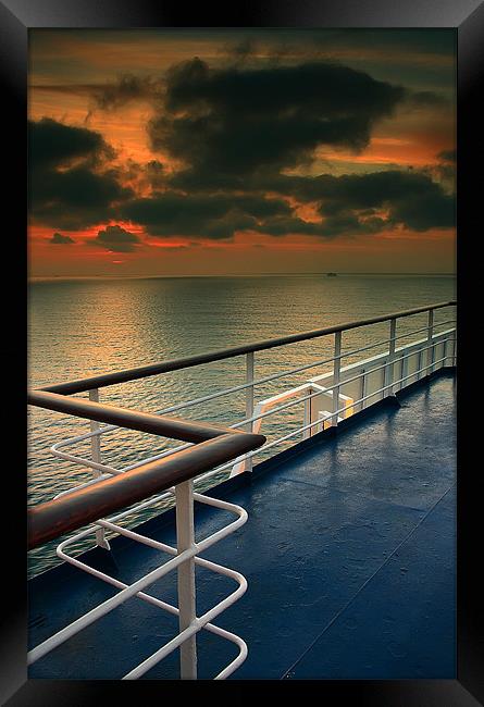 A View From A Ferry Framed Print by Simon Gladwin