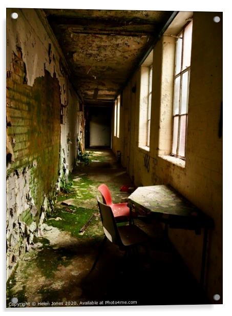 Decay in a corridor  Acrylic by Helen Jones