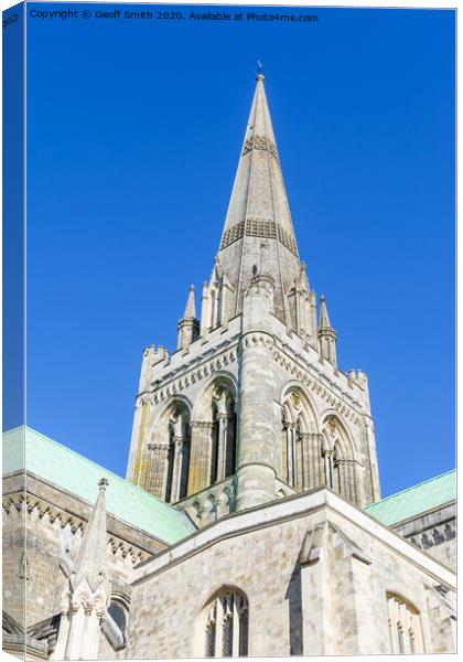 Chichester Cathedral Spire Canvas Print by Geoff Smith