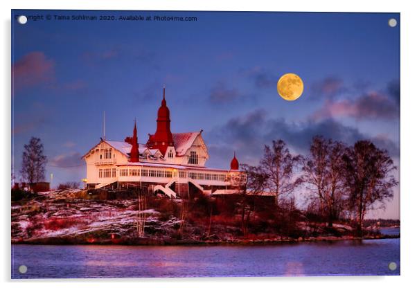 Luoto, Klippan in Helsinki, Finland in Moonlight Acrylic by Taina Sohlman
