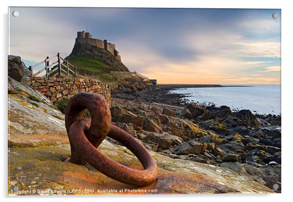 Lindisfarne Castle - Holy Island Acrylic by David Lewins (LRPS)