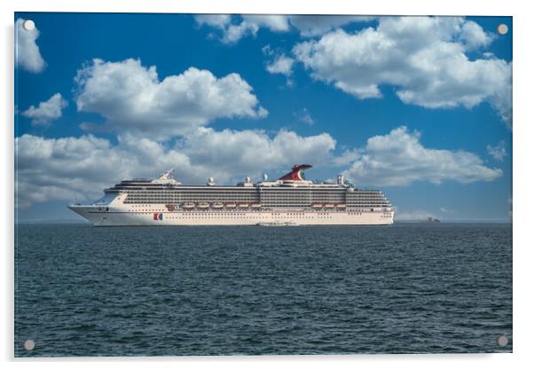 Cruise Liner at Sea Acrylic by Hectar Alun Media