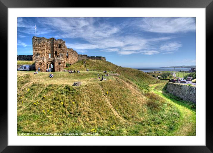 Tynemouth Castle Framed Mounted Print by Rob Hawkins