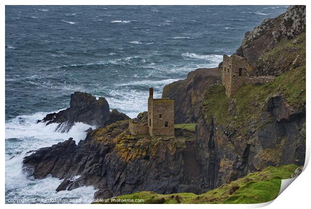 Botallack Mines Print by Rika Hodgson