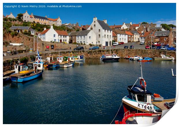 Crail, East Neuk of Fife, Scotland Print by Navin Mistry