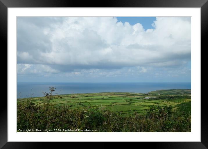 Cornish Coastline, Near Morvah Framed Mounted Print by Rika Hodgson