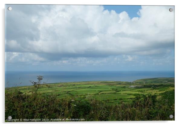 Cornish Coastline, Near Morvah Acrylic by Rika Hodgson
