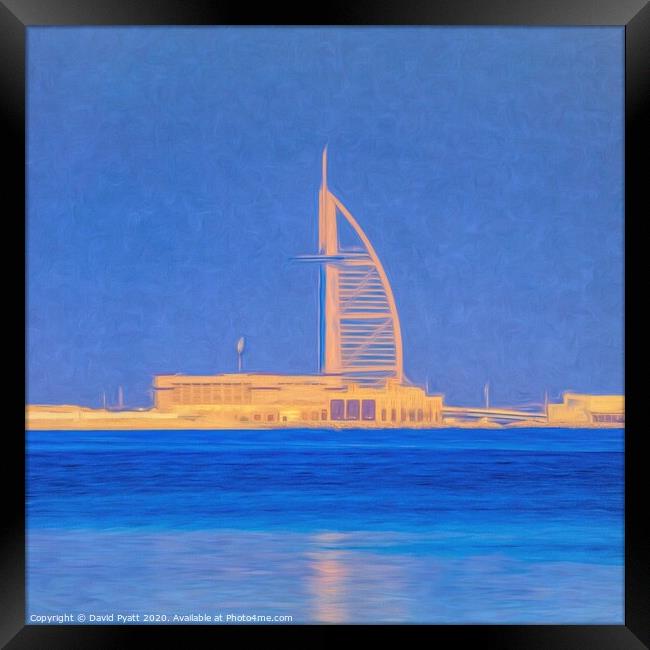 Burj AL Arab Dubai Art Framed Print by David Pyatt