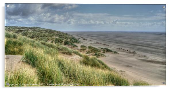 St Annes beach Lancashire  Acrylic by Diana Mower