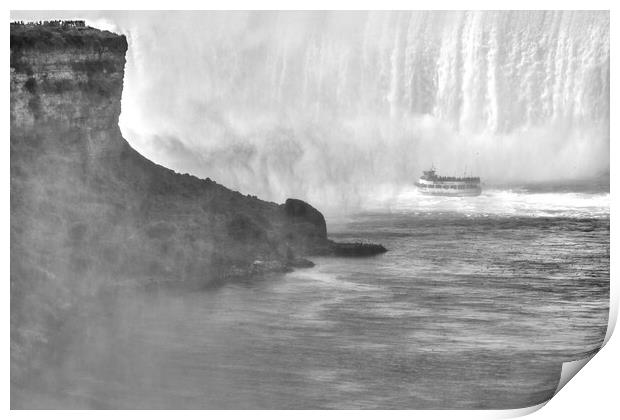 Maid of the Mist at Horseshoe Falls, Niagara Print by Jim Hughes