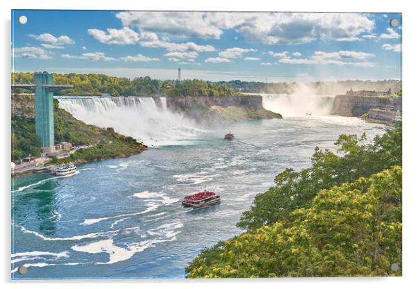 Niagara Falls from the Canadian Side Acrylic by Jim Hughes