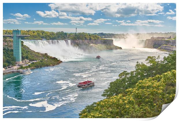 Niagara Falls from the Canadian Side Print by Jim Hughes