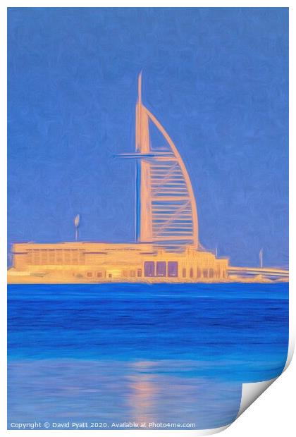 Burj AL Arab Art Print by David Pyatt