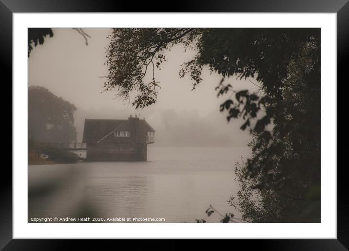 Misty morning  Framed Mounted Print by Andrew Heath