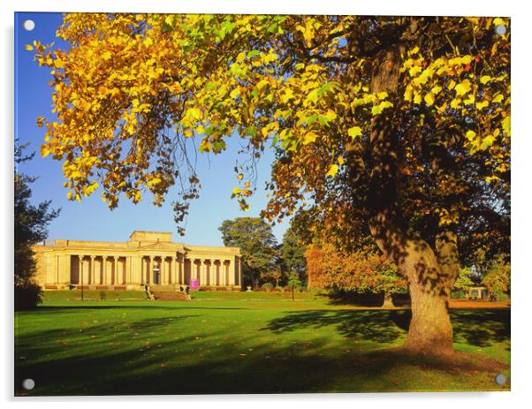 Weston Park Museum in Autumn Acrylic by Darren Galpin