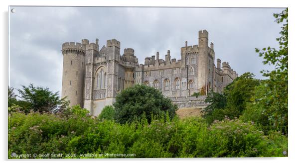 Arundel Castle in West Sussex Acrylic by Geoff Smith