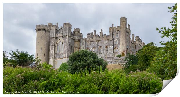 Arundel Castle in West Sussex Print by Geoff Smith