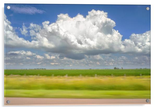 Rolling Across Nebraska Acrylic by Jim Hughes