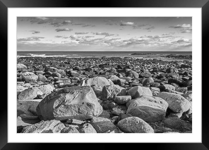 New Hampshire's Rocky Coast Framed Mounted Print by Jim Hughes