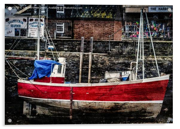 Red Boat Acrylic by Lee Kershaw