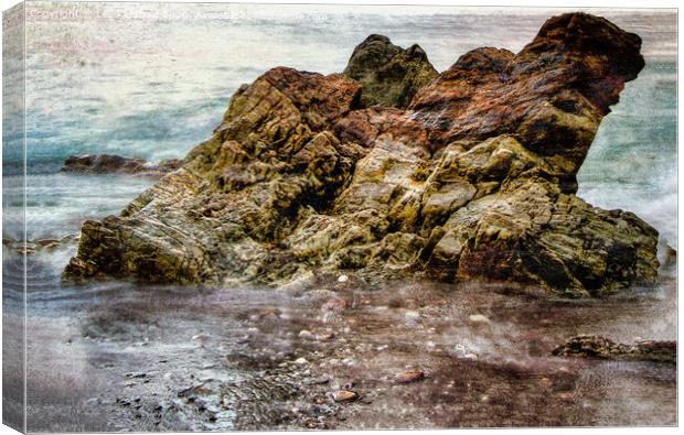 Sea Rocks Canvas Print by Lee Kershaw