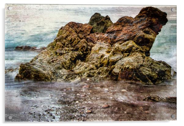 Sea Rocks Acrylic by Lee Kershaw