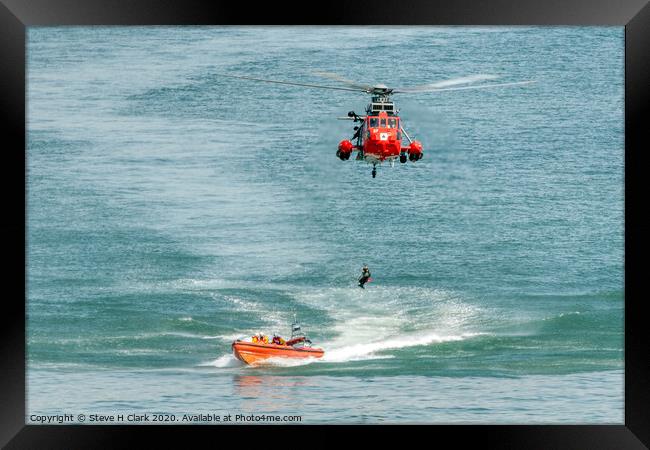 Air Sea Rescue Framed Print by Steve H Clark