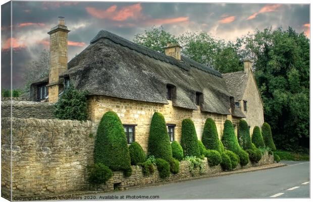 Broad Campden Cottage Canvas Print by Alison Chambers