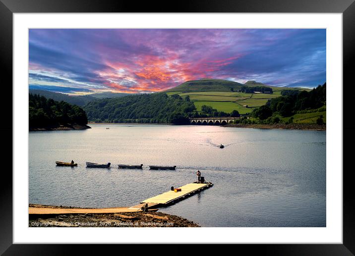 Ladybower Reservoir Framed Mounted Print by Alison Chambers