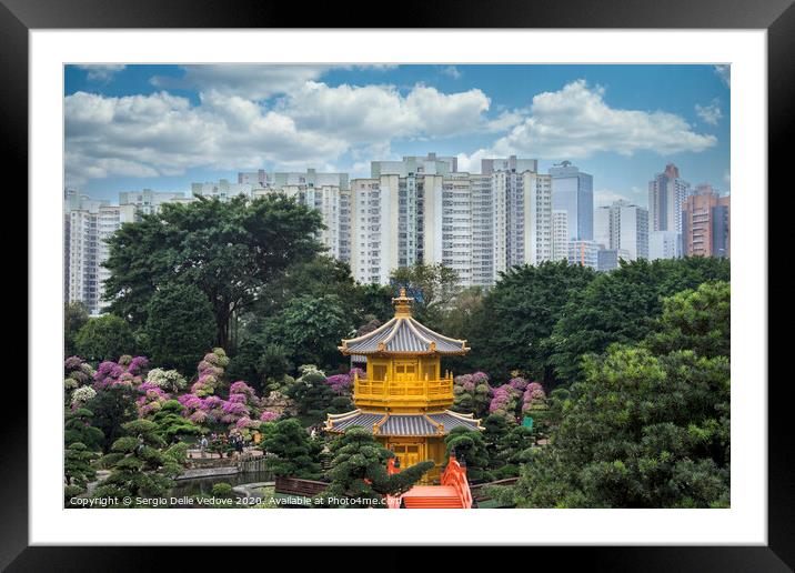 Nan Lian park in Hong Kong    Framed Mounted Print by Sergio Delle Vedove