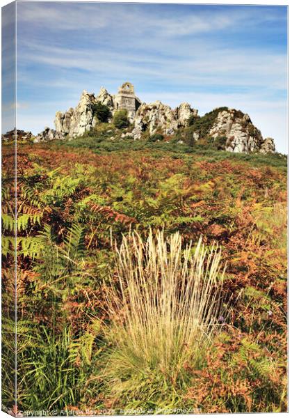 Towards Roche Rock Canvas Print by Andrew Ray