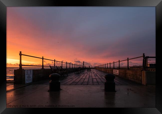 "Radiant Dawn Over Littlehampton Pier" Framed Print by Mel RJ Smith