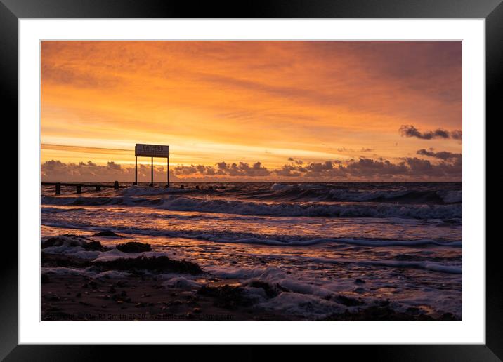 "Silent Serenity: A Captivating Sunrise at Littleh Framed Mounted Print by Mel RJ Smith