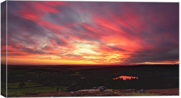 Fire in the Sky-2 Canvas Print by David Martin